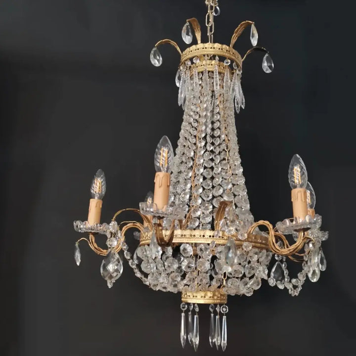Kronleuchter Lustre à Corbeille Frankreich um 1880