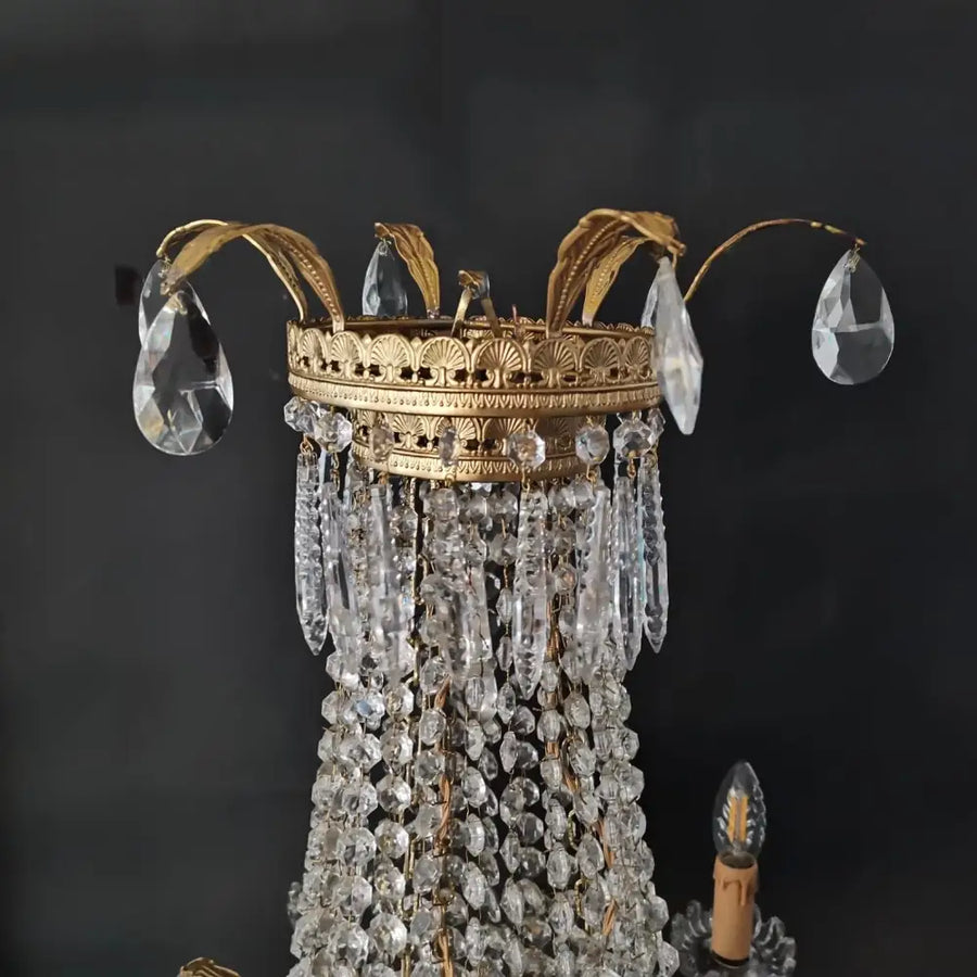 Kronleuchter Lustre à Corbeille Frankreich um 1880