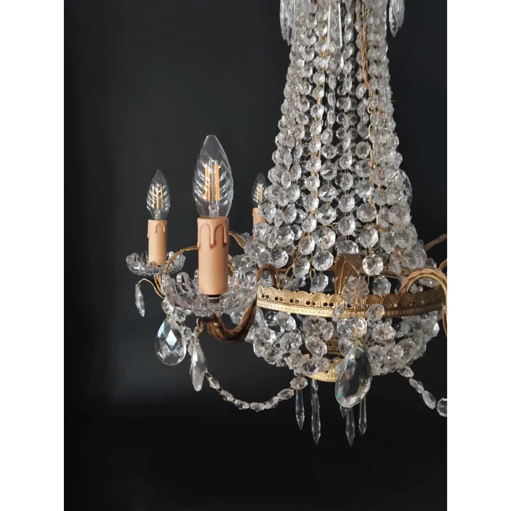 Kronleuchter Lustre à Corbeille Frankreich um 1880