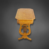 Lyra-Tischchen Biedermeier Stil um 1920