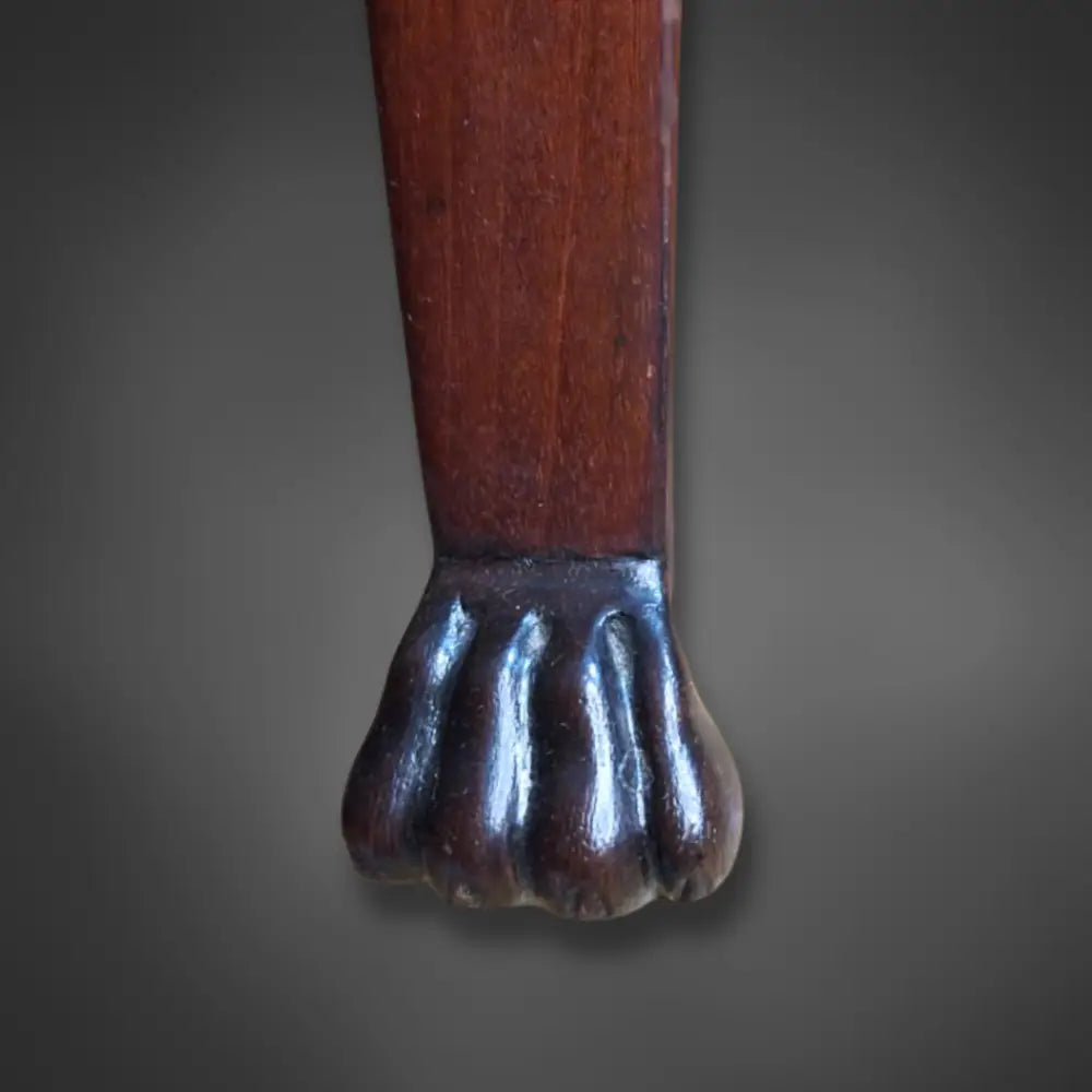 Paar Empire-Biedermeier Sessel aus massivem Mahagoni