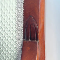 Paar Empire-Biedermeier Sessel aus massivem Mahagoni