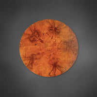 Seltener Biedermeier Nussbaum Beistelltisch mit Schwänen