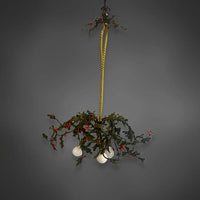 Deckenlampe in Stechpalmenform Messing Frankreich (Nancy)