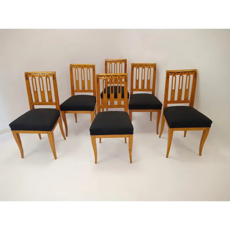 6 Biedermeier Stühle - Stühle