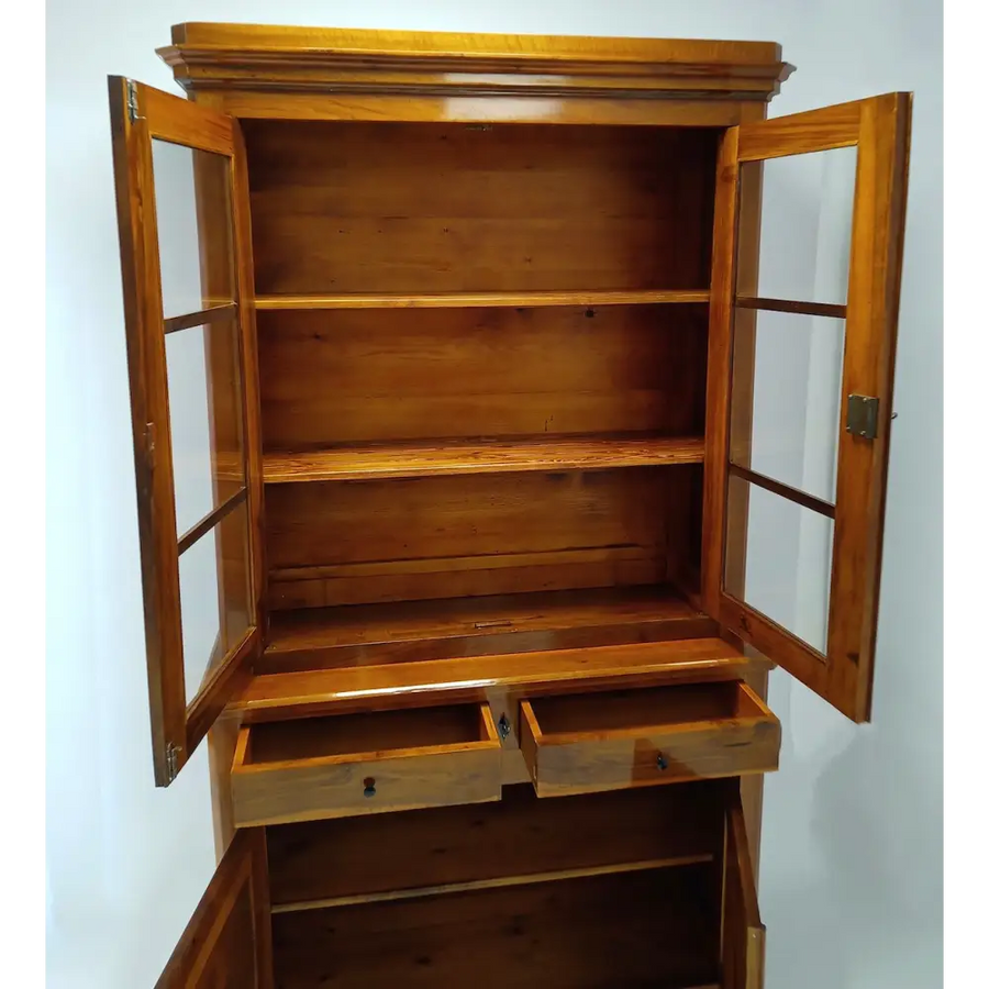 Antikes Aufsatzmöbel/ Buffet in Nussbaum um 1840 - Möbel
