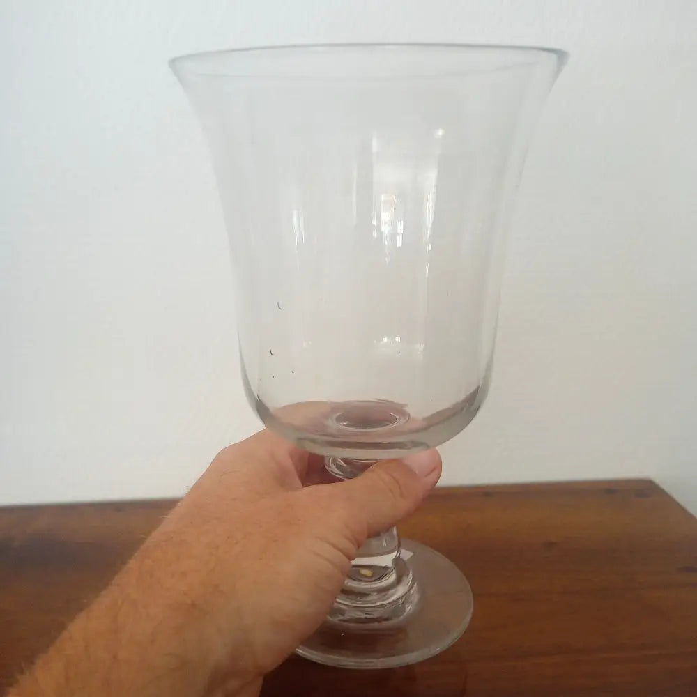 Antikes sehr großes Mundgeblasenes Rotweinglas 1000ml -