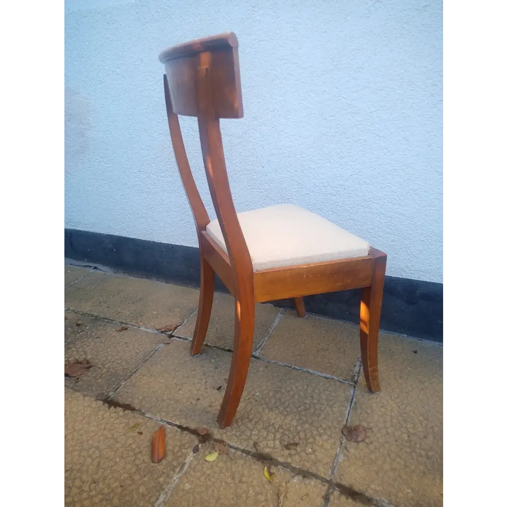 Biedermeier 10 massive Kirschbaum Stühle - Stühle