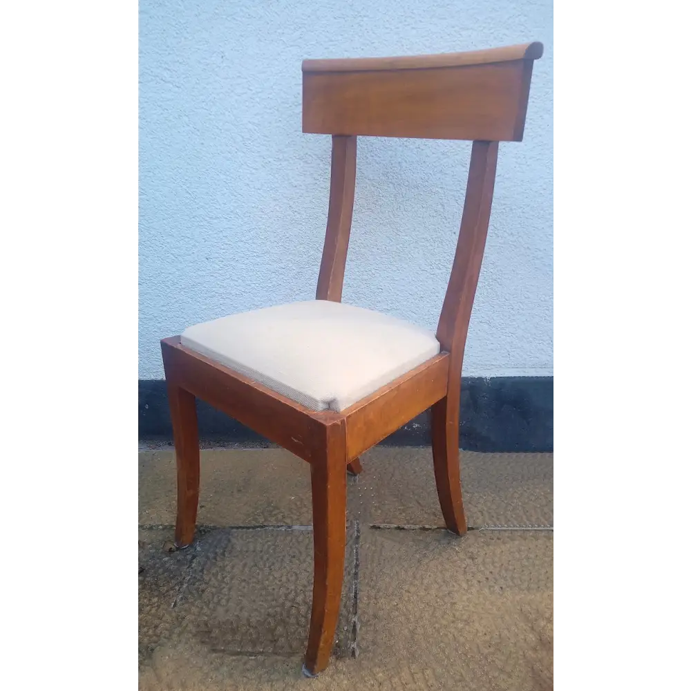 Biedermeier 10 massive Kirschbaum Stühle - Stühle