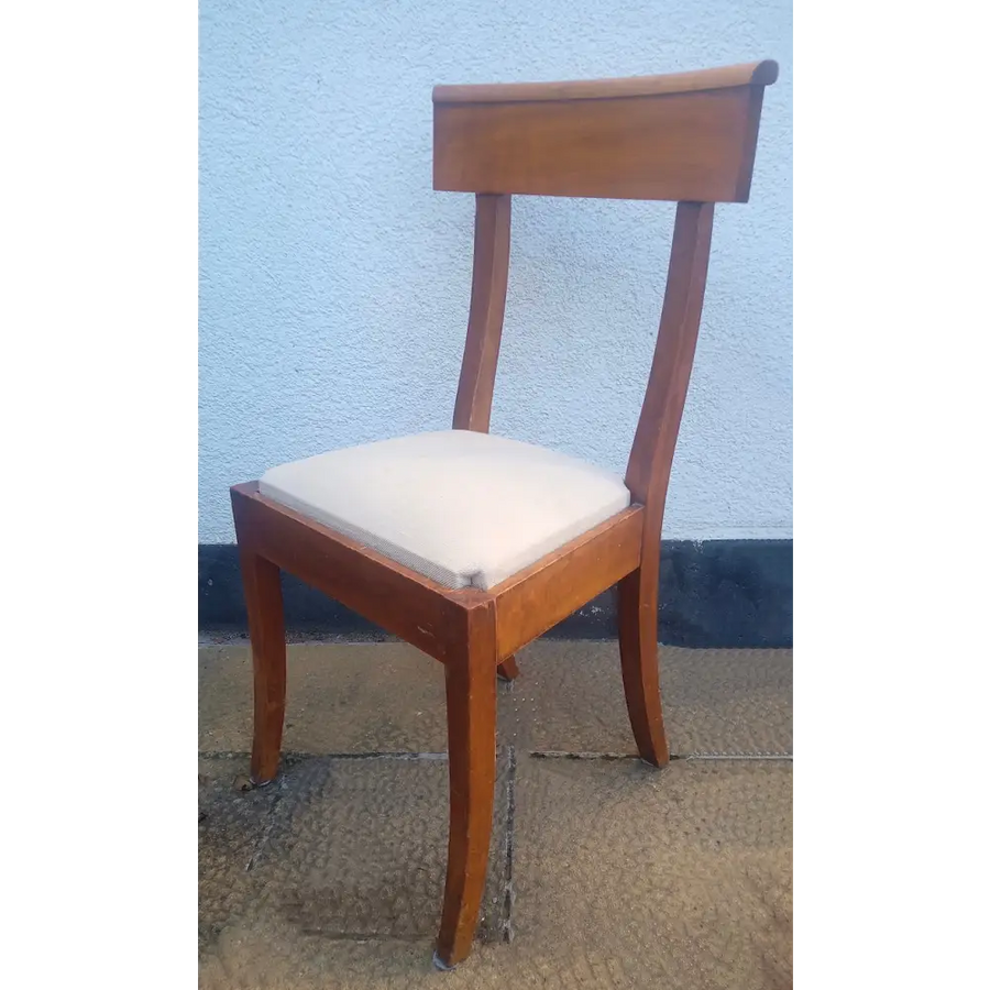 Biedermeier 10 massive Kirschbaum Stühle - Stühle