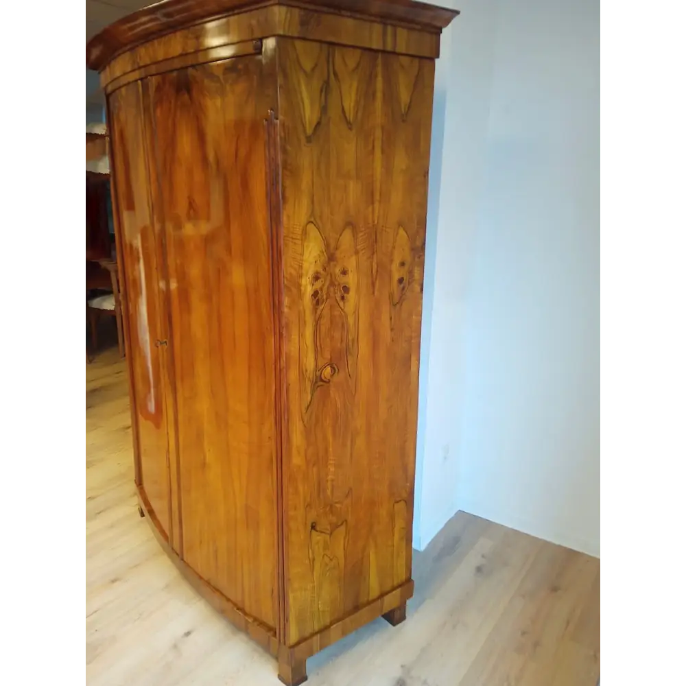 Biedermeier Schrank mit bombierten Türen um 1825 - Möbel