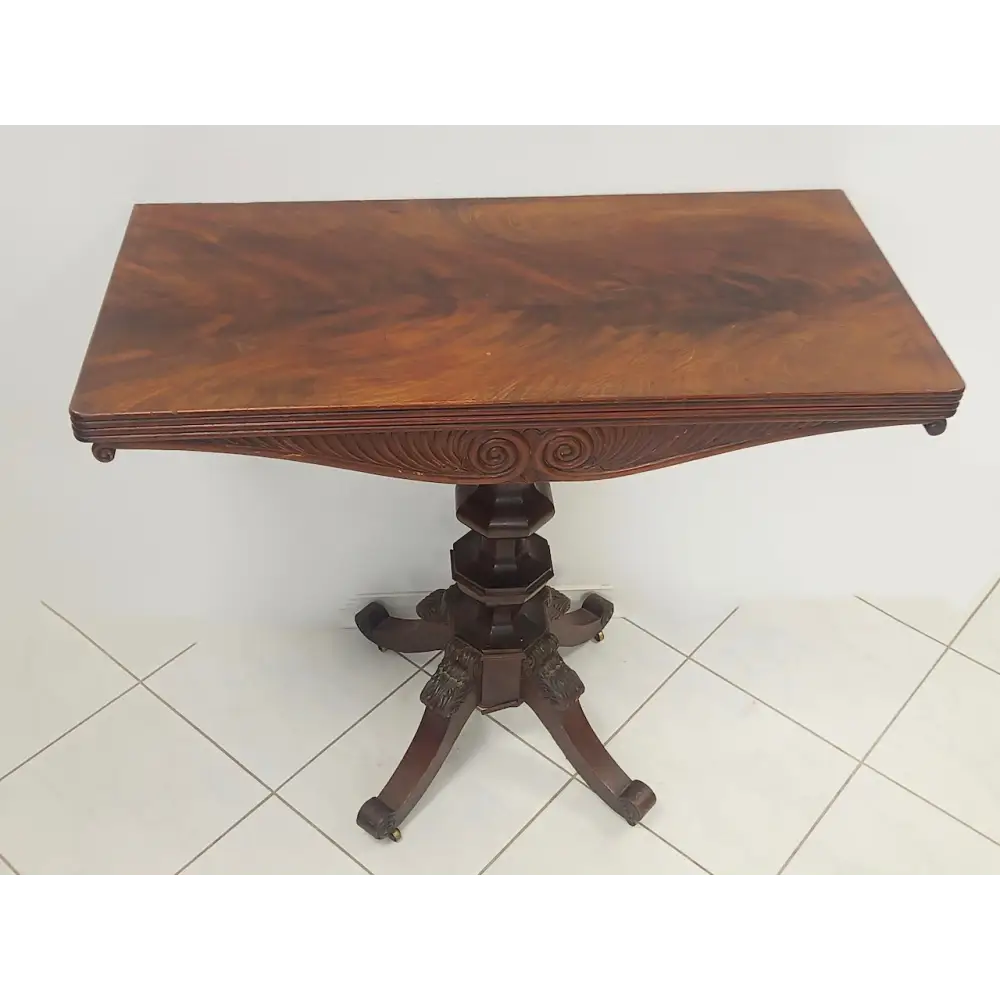 Biedermeier Spieltisch Mahagoni um 1835 - Möbel