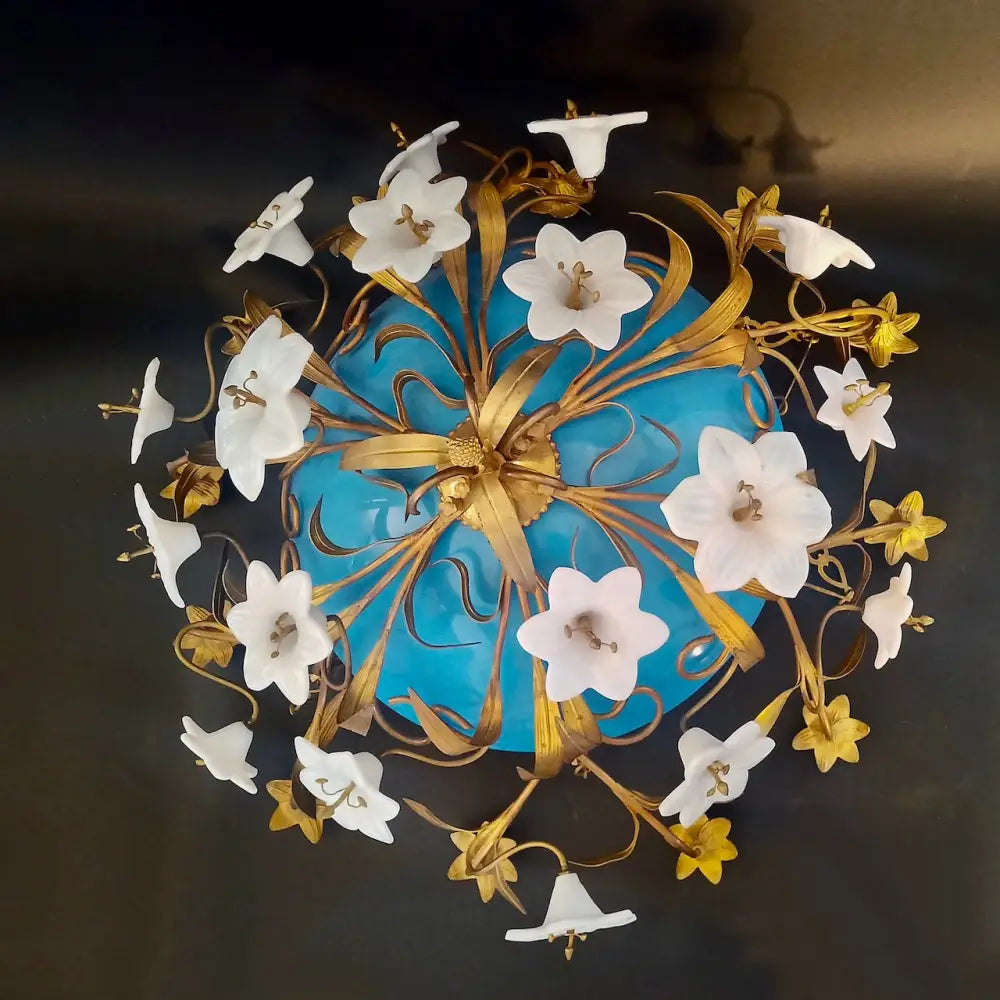 Art Dèco Deckenleuchter Lustre en Opaline - Leuchten