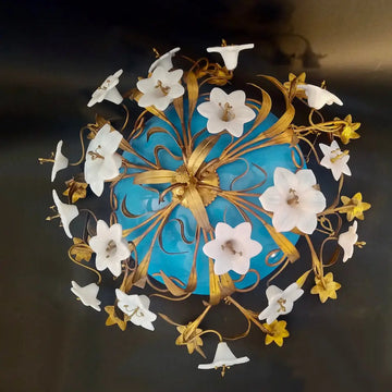 Art Dèco Deckenleuchter Lustre en Opaline - Leuchten