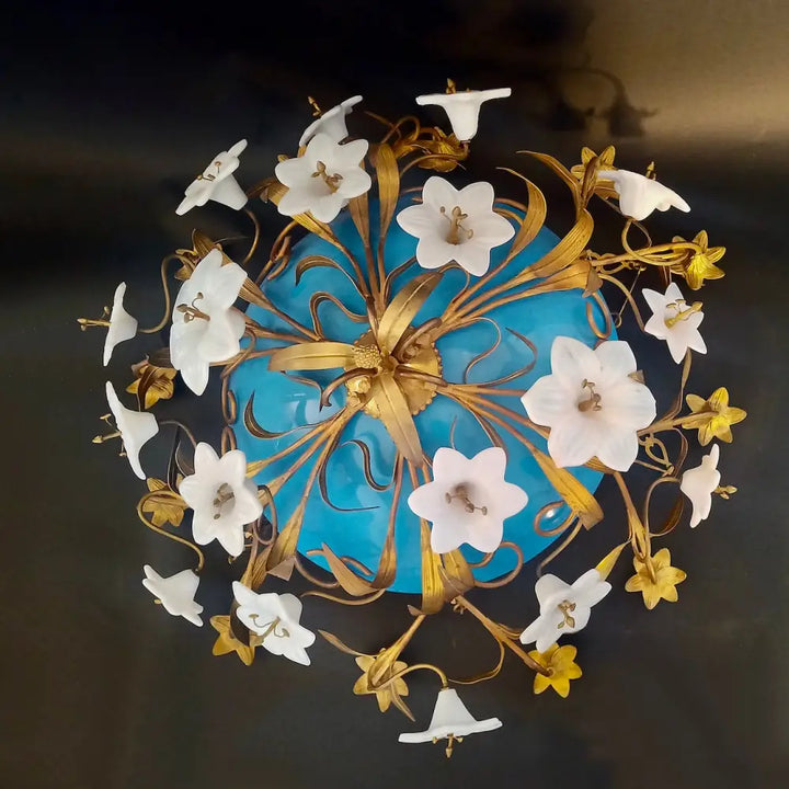 Art Dèco Deckenleuchter Lustre en Opaline - Leuchten