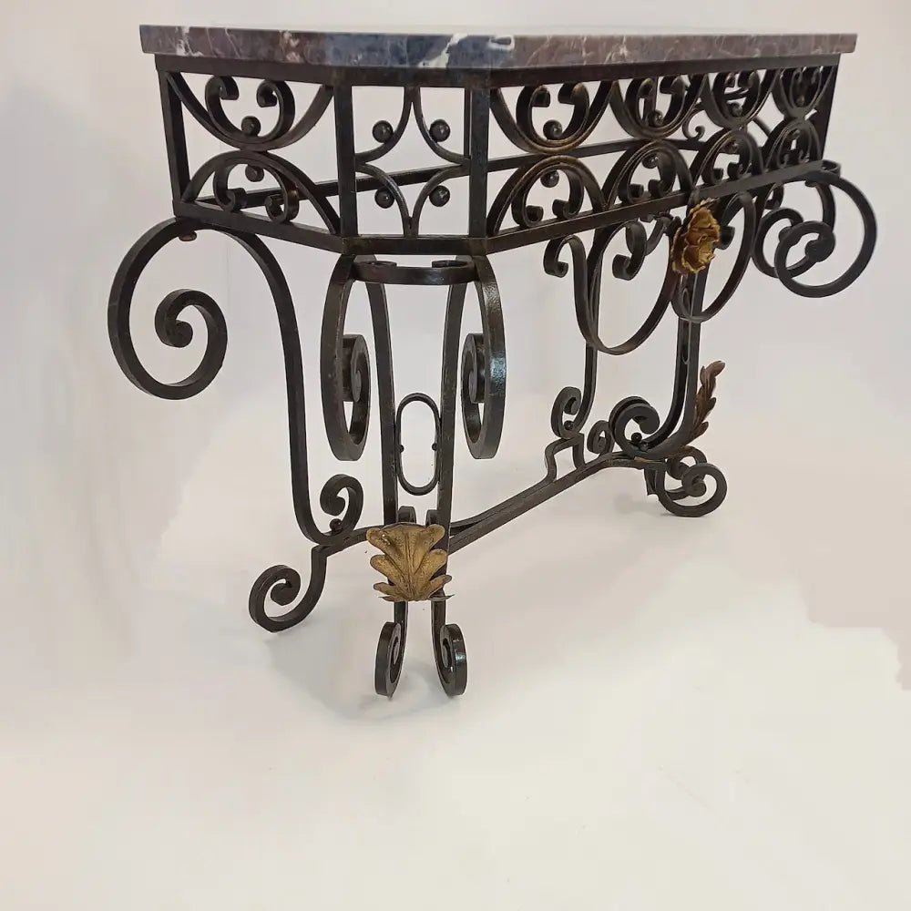 Art Déco Metallkonsole signiert von P. Roze um 1920 - Möbel