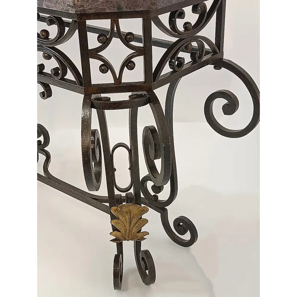 Art Déco Metallkonsole signiert von P. Roze um 1920 - Möbel