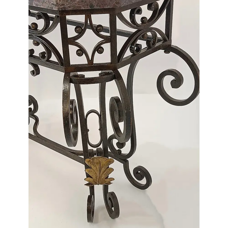 Art Déco Metallkonsole signiert von P. Roze um 1920 - Möbel