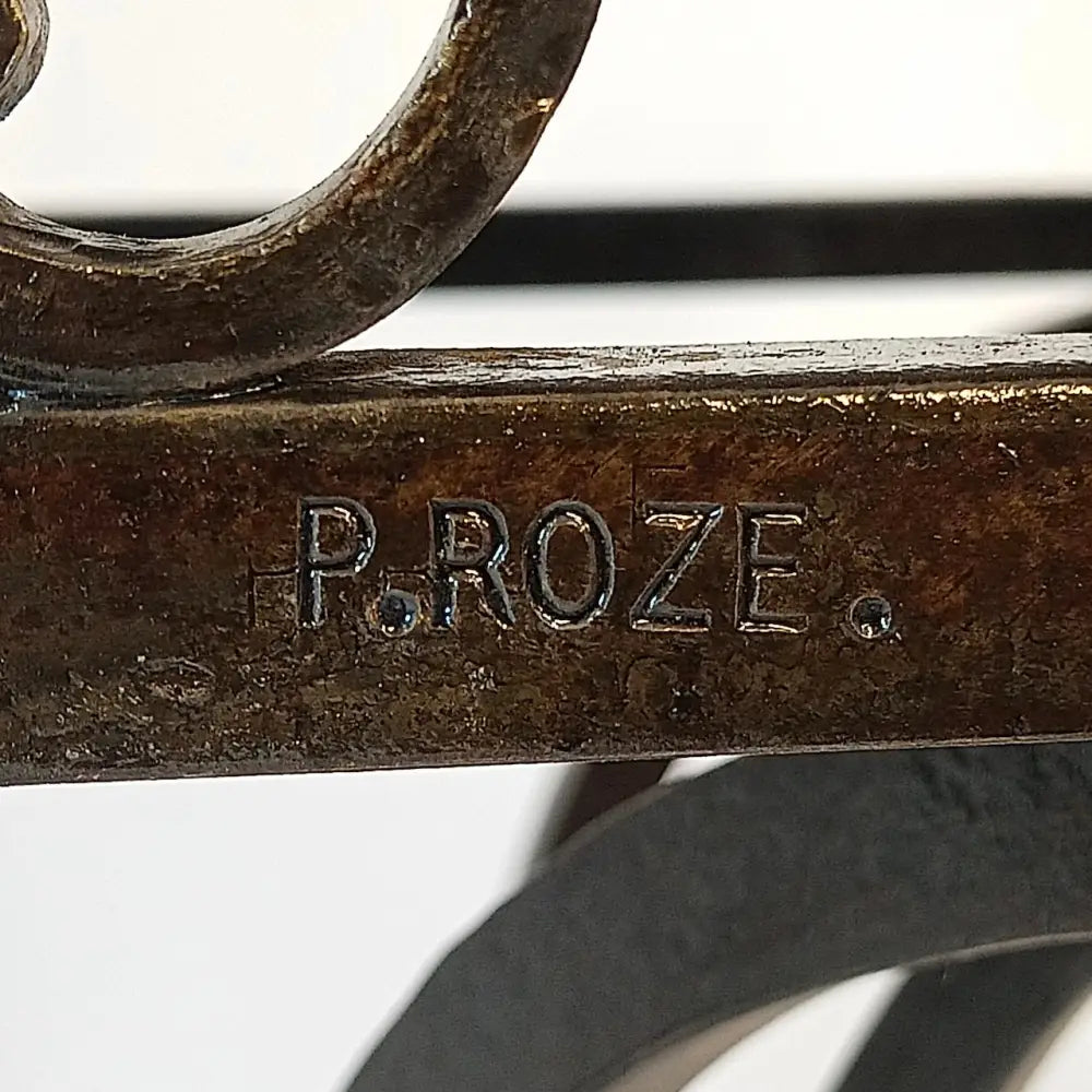 Art Déco Metallkonsole signiert von P. Roze um 1920 - Möbel