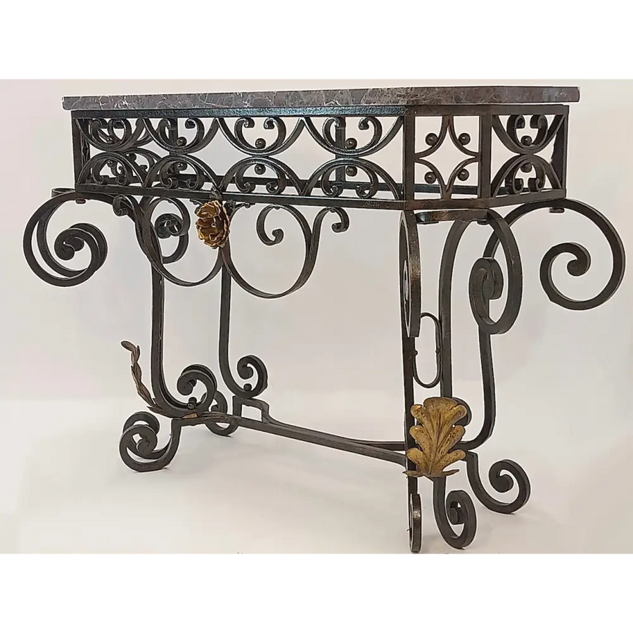 Art Déco Metallkonsole signiert von P. Roze um 1920 - Möbel