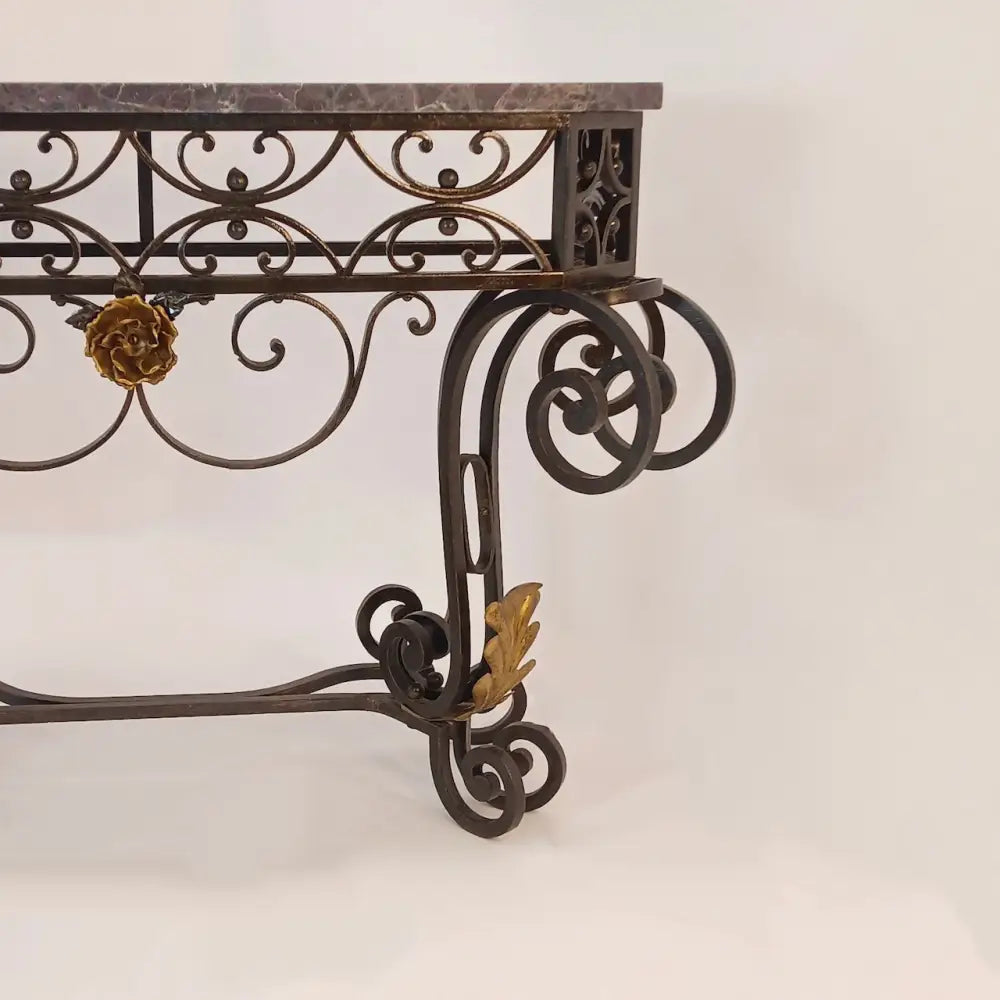 Art Déco Metallkonsole signiert von P. Roze um 1920 - Möbel
