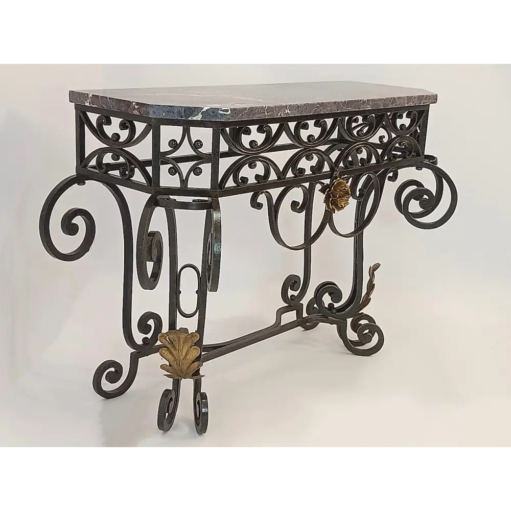 Art Déco Metallkonsole signiert von P. Roze um 1920 - Möbel