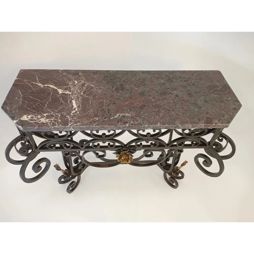 Art Déco Metallkonsole signiert von P. Roze um 1920 - Möbel