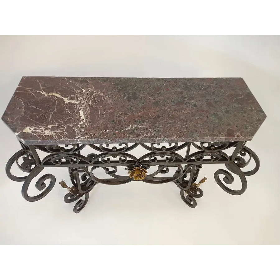 Art Déco Metallkonsole signiert von P. Roze um 1920 - Möbel