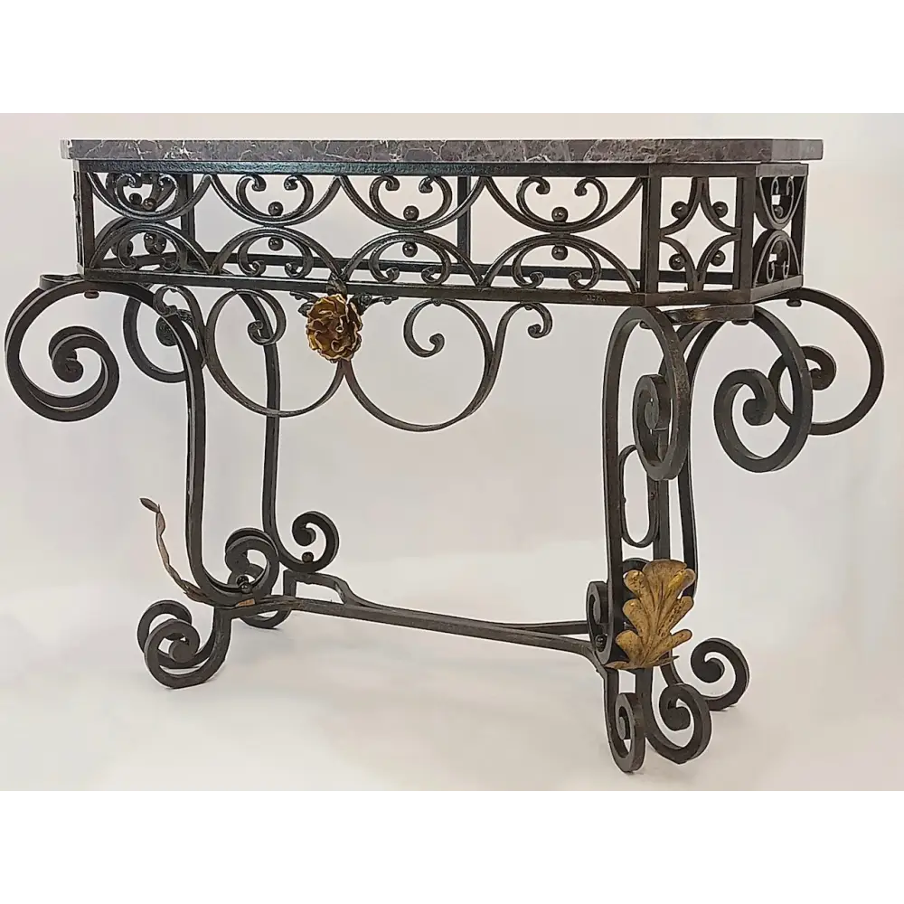 Art Déco Metallkonsole signiert von P. Roze um 1920 - Möbel