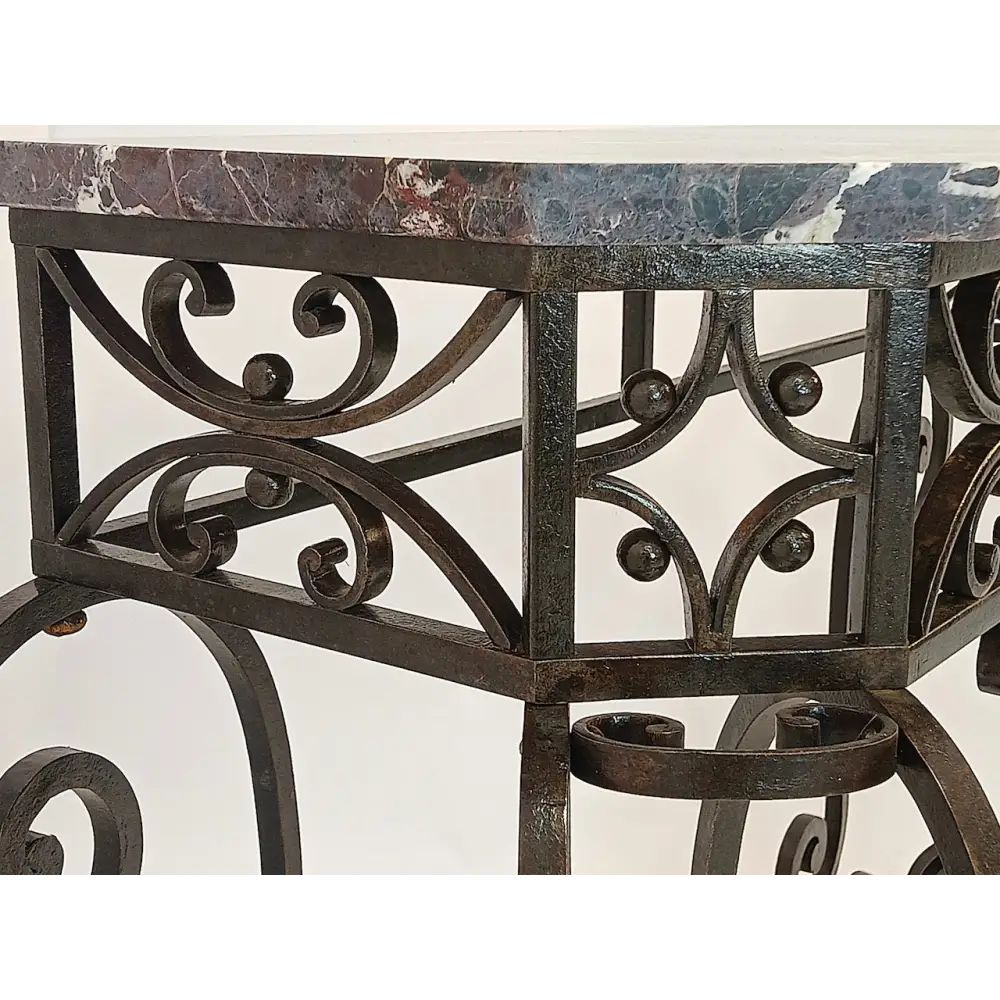 Art Déco Metallkonsole signiert von P. Roze um 1920 - Möbel