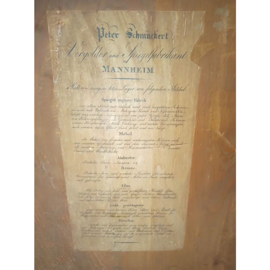 Spiegel Peter Schmuckert Mannheim um 1820 - Möbel