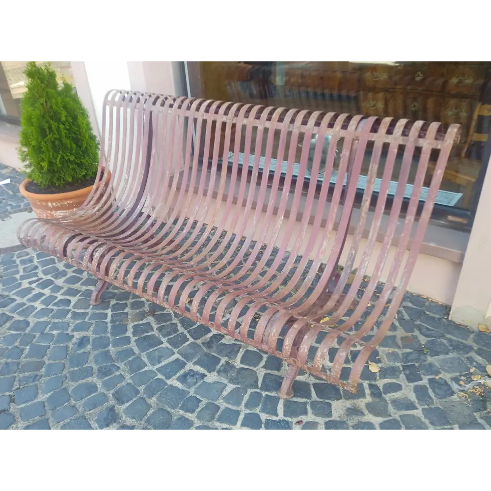 Originale englische Gartenbank aus Eisenguss - Möbel