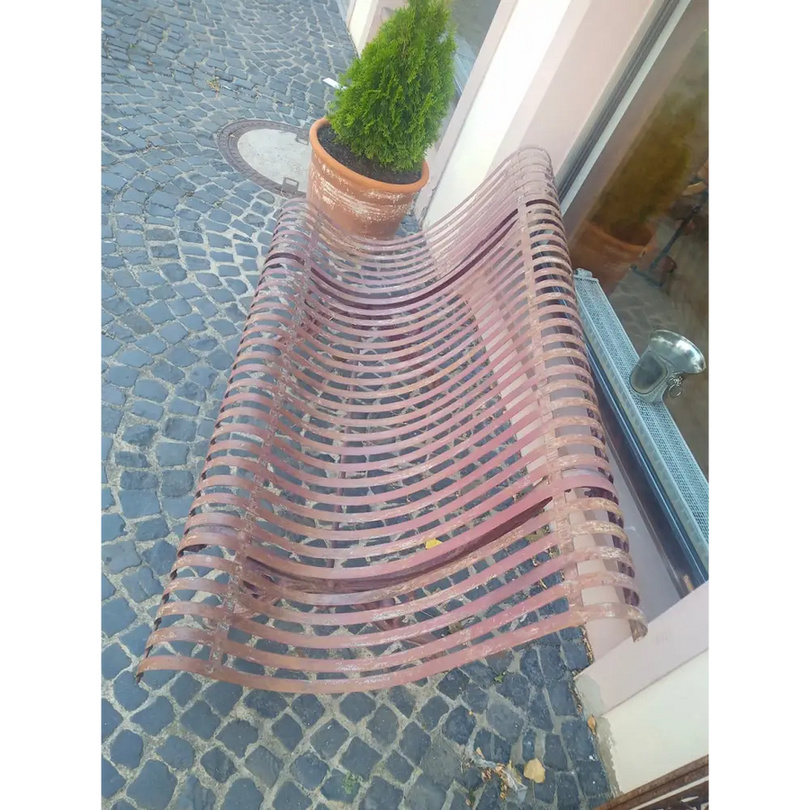 Originale englische Gartenbank aus Eisenguss - Möbel