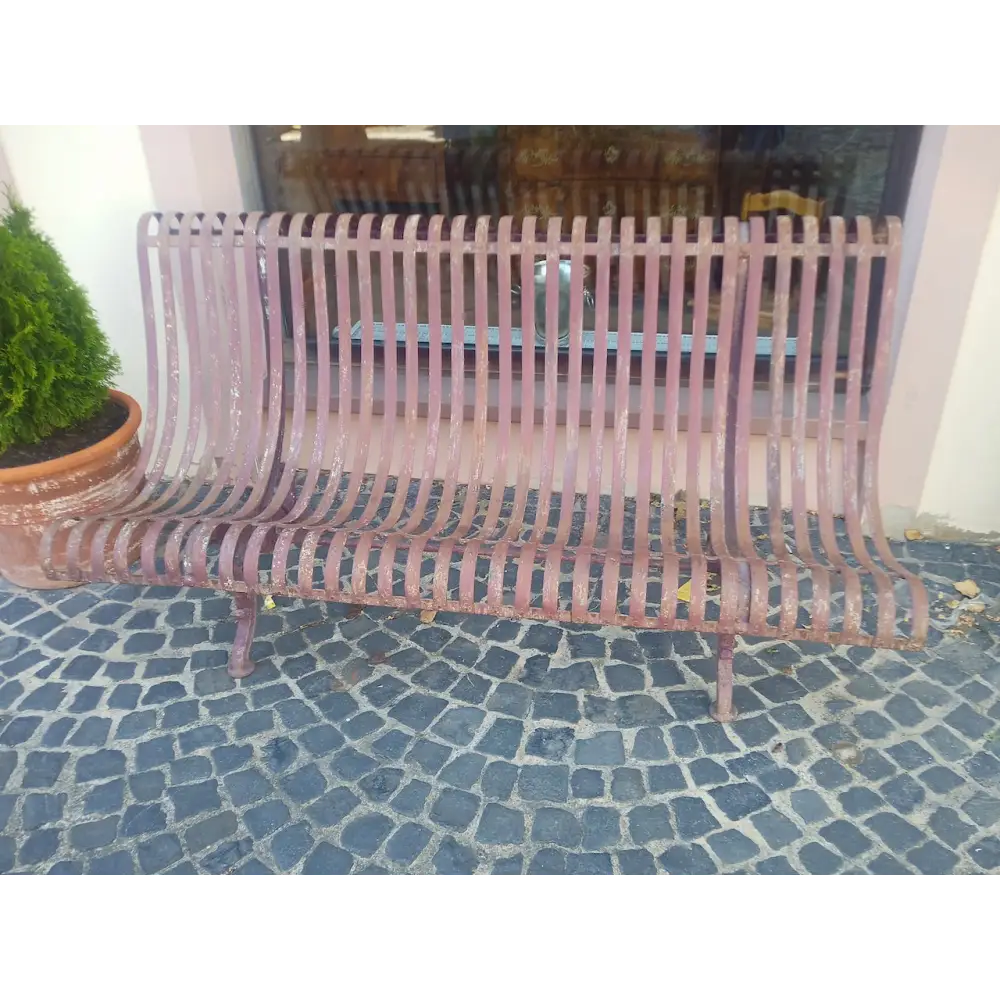 Originale englische Gartenbank aus Eisenguss - Möbel