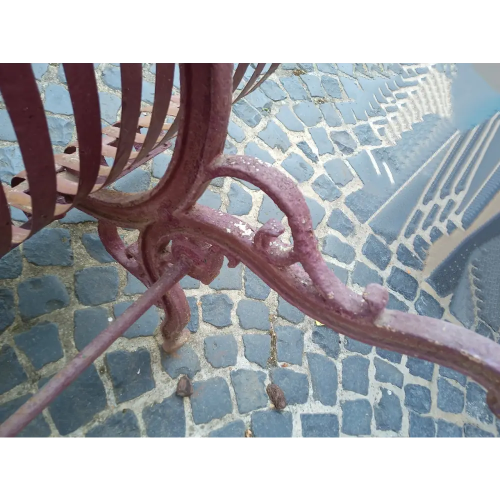 Originale englische Gartenbank aus Eisenguss - Möbel