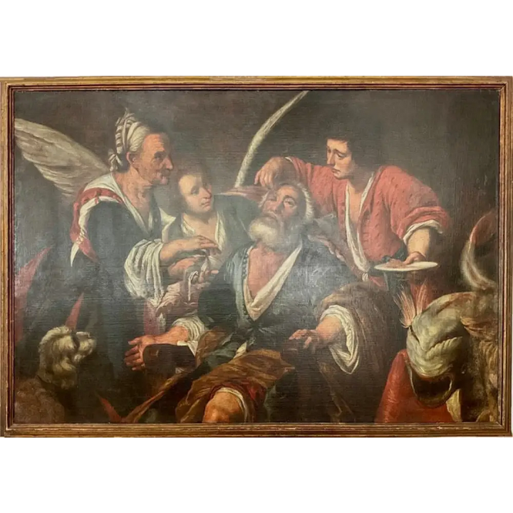 Die Heilung des Tobit – Umkreis von Bernardo Strozzi