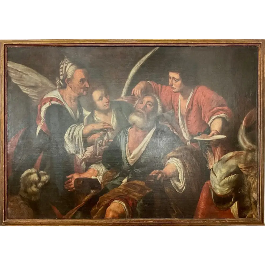 Die Heilung des Tobit – Umkreis von Bernardo Strozzi