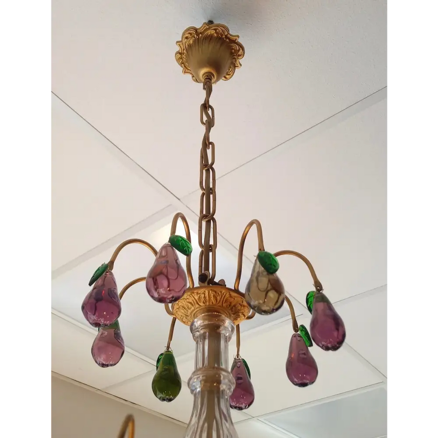 Kronleuchter mit Glasfrüchten Frankreich um 1880 - Leuchten