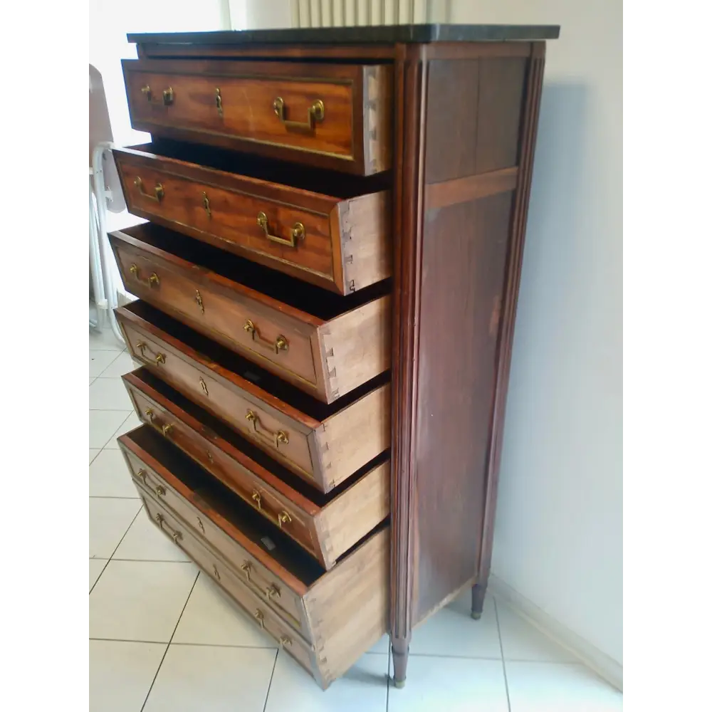 Louis XVI Chiffoniere / Pfeilerkommode - Möbel