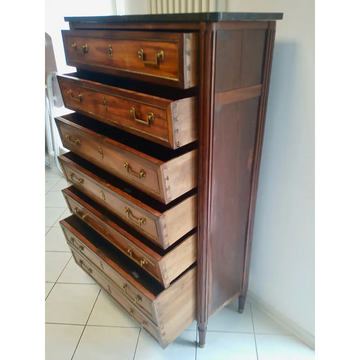 Louis XVI Chiffoniere / Pfeilerkommode - Möbel