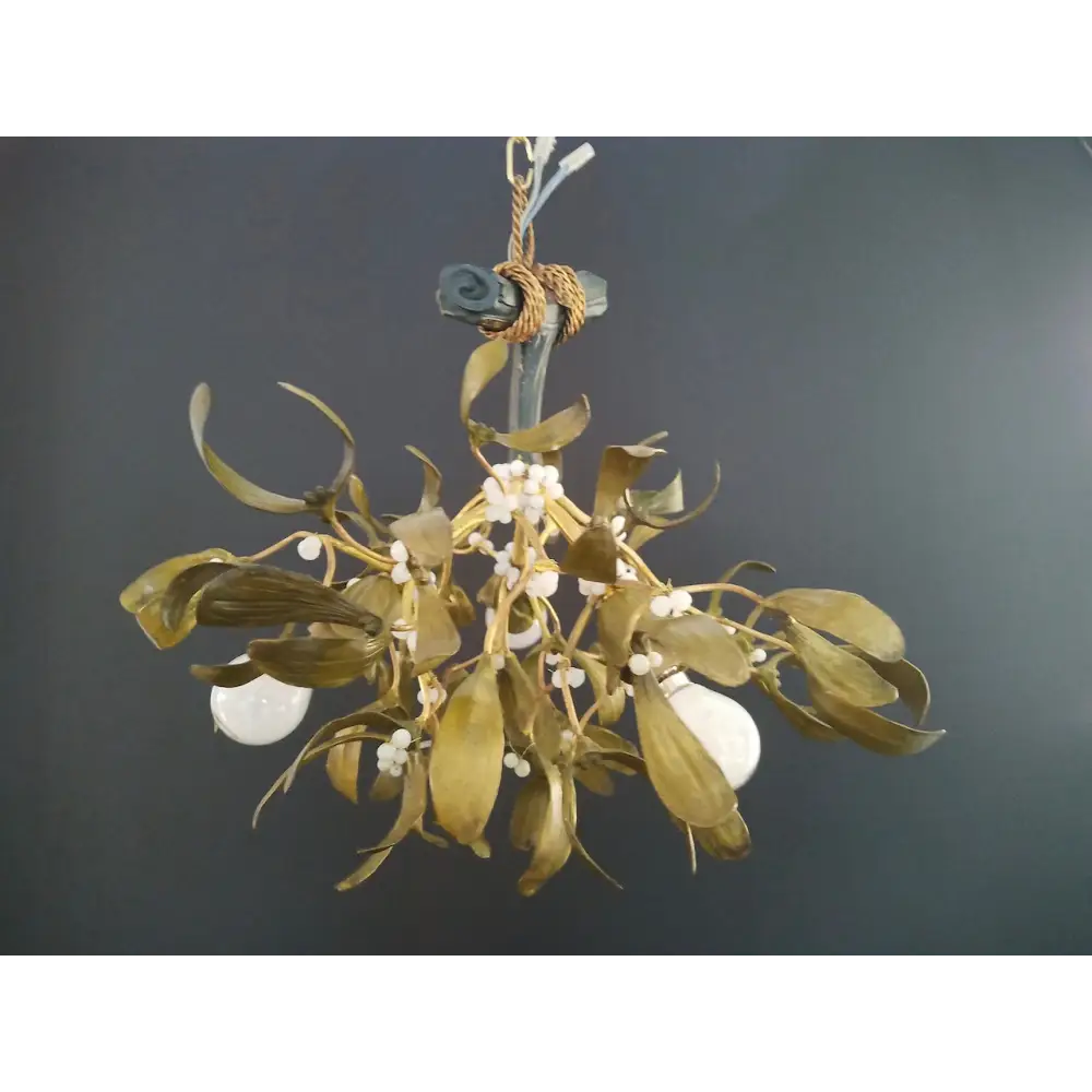 Mistelzweig Lüster Lustre de Boule de Gui um 1900 - Leuchten