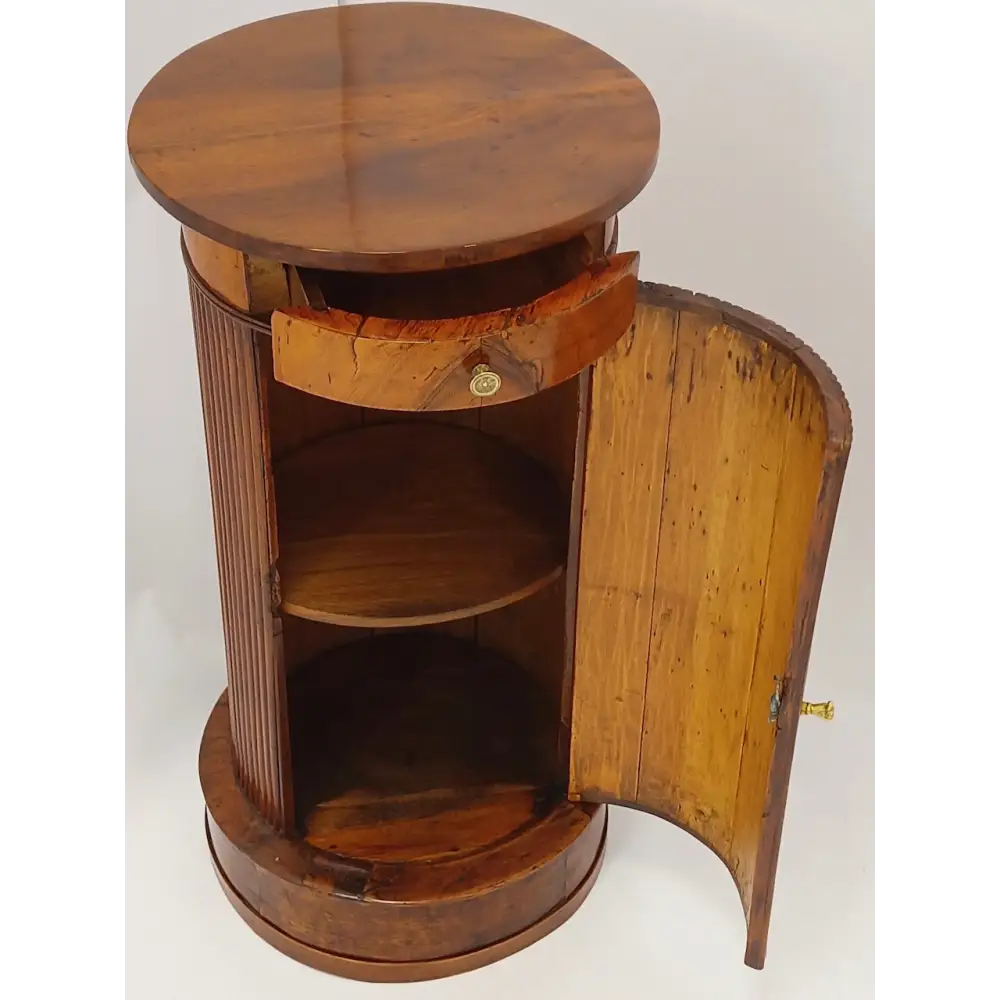 Nussbaum-Trommeltisch Frankreich um 1830 - Möbel