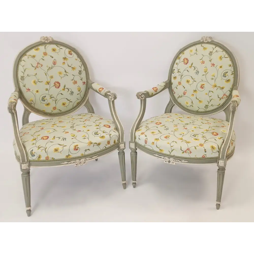 Paar Sessel Louis XVI ca. 1780 - Sessel