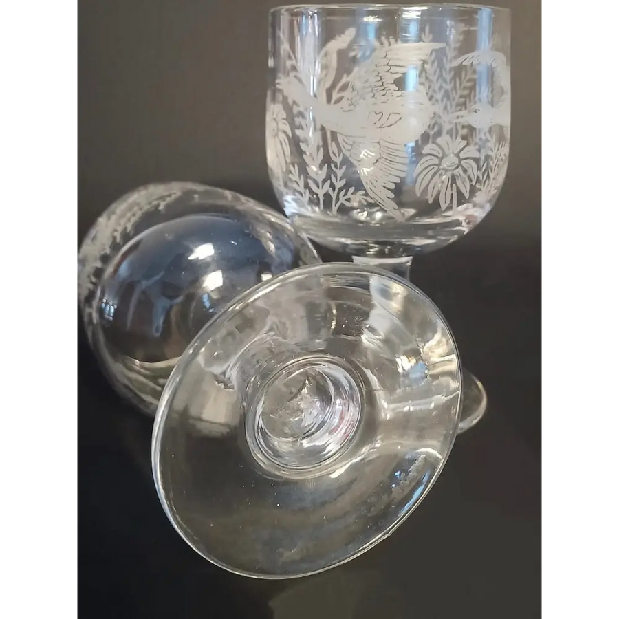 Set aus 6 Rotweingläsern Frankreich um 1870 - Sammlerstücke