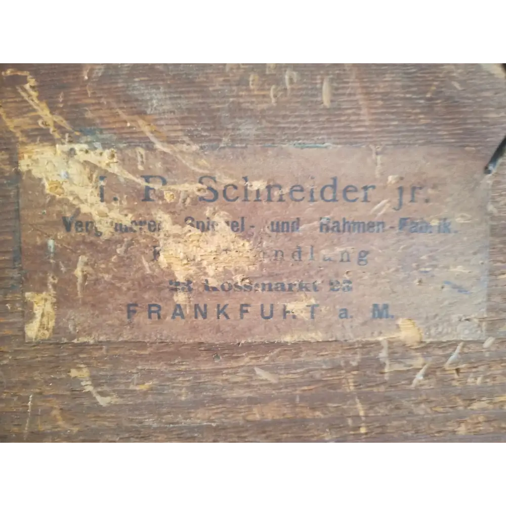 Spiegel um 1900 Kunsthandlung J.P. Schneider - Möbel