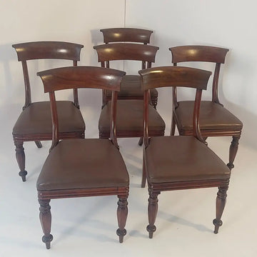 Eleganter Satz Mahagoni-Stühle England - Stühle