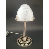 Tischlampe Art Deco David Gueron Verrier D´Art Degue -